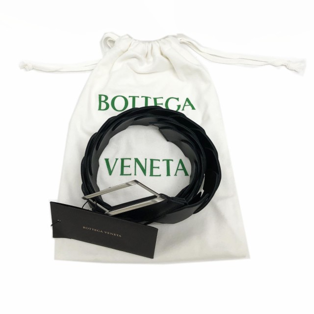 新品 ボッテガヴェネタ BOTTEGA VENETA ベルト プラスターベルト ブラック BLACK